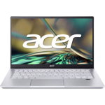 Ultrabook Acer 14'' Swift X SFX14-42G, FHD IPS, Procesor AMD Ryzen™ 7 5825U (16M Cache, up to 4.5 GHz), 16GB DDR4X, 512GB SSD, GeForce RTX 3050 4GB, No OS, Steel Gray