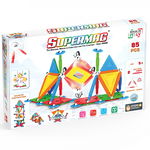 Set de constructie magnetic Supermag Projects Multicolor, 85 piese, Supermag