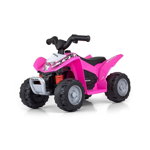 ATV copii, Electric licenta Honda 18-36 Luni, Cu sunete si lumini Pink, Milly Mally