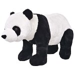 vidaXL Urs panda de jucărie din pluș în picioare, alb și negru, XXL, vidaXL
