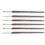Set 6 Pensule Brown Profesional Pictura, NailsFirst