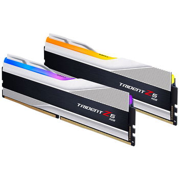 Memorie G.Skill Trident Z5 RGB Silver 32GB DDR5 6400MHz CL32 Dual Channel Kit F5-6400J3239G16GX2-TZ5RS