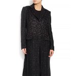 Palton negru din amestec de lana, Carmen Ormenisan