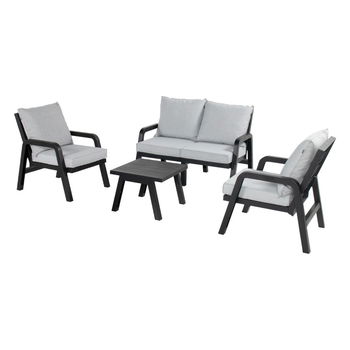 Set mobilier de grădină gri pentru 4 persoane Ibiza - Hartman, Hartman