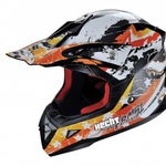 Casca moto ATV integrala Hecht 53915 design mozaic portocaliu marimea m, Hecht