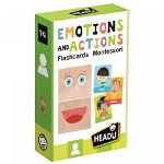 Joc educativ Montessori - Carti emotii si actiuni, +1 an, Headu