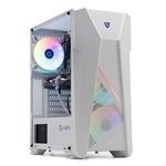 PC Gaming ZMEU Legendar Alb Pro, AMD Ryzen 5 5500 3.6GHz, 16GB DDR4, 1TB SSD, RX 6600 8GB GDDR6, Iluminare RGB, 
