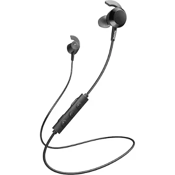 Casti Audio In-Ear Philips, TAE4205BK/00, Bluetooth, Autonomie 10h, Negru