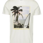 Tricou alb cu print peisaj Jack & Jones Premium Horizon Surf, Jack & Jones 