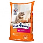 Hrana uscata pentru pisici Club 4 Paws Premium, vita, 14 Kg