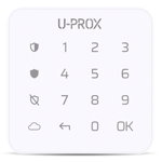 Tastatura mini touch wireless U-PROX KEYPAD G1, 1 partitie, 4800m, butoane iluminate, autonomie 2 ani, U-PROX