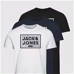 Jack&Jones Junior Set 3 tricouri Harrison 12222476 Colorat Regular Fit