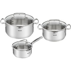 Tefal Set oale Tefal Duetto Plus G719S674, 6 piese, 16-24 cm, otel, argintiu, Tefal