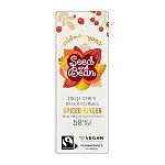 Tableta de ciocolata neagra 58% cu ghimbir Bio - Spiced ginger | Organic Seed & Bean Company, Organic Seed & Bean Company