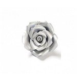 Decor Zahar - Trandafiri Argintii O 5 cm, 24 buc
