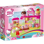 Set constructie cuburi Cofetarie Hello Kitty Unico 82 piese