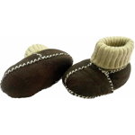 Botosei din piele si blanita de miel cu mansete tricotate - Marime 20 Altabebe MT4033L-01