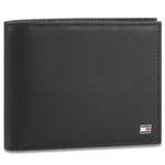 Portofel Mare pentru Bărbați Tommy Hilfiger Eton Cc And Coin Pocket AM0AM00651 Negru, Tommy Hilfiger