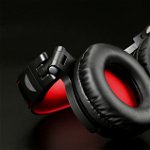 Casti DJ OneOdio Pro10, Cablu audio 6.35 la 3.5 mm inclus, Rosu/negru, OneOdio