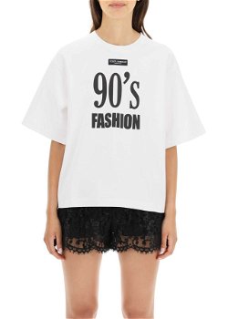 Dolce & Gabbana 90'S Fashion T-Shirt F8O49T HU7H8 Culoarea FASHION90 FDO BIANCO BM8520792