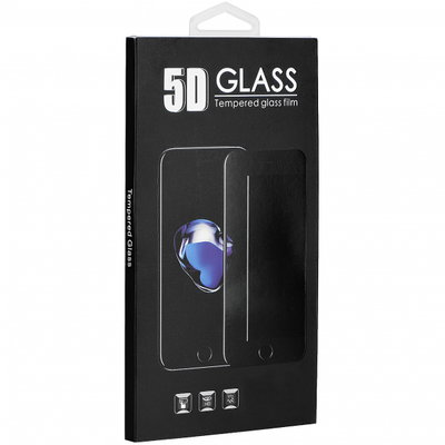 Folie de protectie Ecran OEM pentru Apple iPhone 11 Pro / XS / X, Sticla Securizata, Full Glue, 5D, Neagra, GSMnet