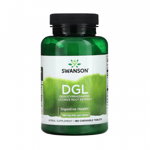 DGL (Extract Lemn Dulce) 385 mg, Swanson, 180 Tablete masticabile SWH154