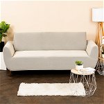 Husă multielastică 4Home Comfort pentru canapea, cream, 180 - 220 cm, 4Home