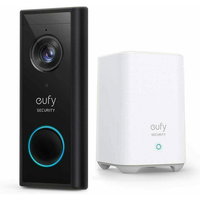 Kit Sonerie video Eufy + HomeBase Wireless 2K HD Negru