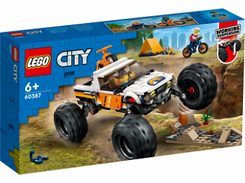 LEGO City: Aventuri off road cu vehicul 4x4 60387, 6 ani+, 252 piese