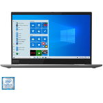 Laptop ultraportabil Lenovo ThinkPad X1 Yoga cu procesor Intel® Core™ i5-8265U pana la 3.90 GHz Whiskey Lake, 14", Full HD, 16GB, 512GB SSD, Intel UHD Graphics 620, Windows 10 Pro, Iron Grey