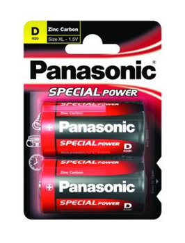 Set 2 baterii Panasonic Special Power R20, 