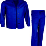 Costum protectie jacheta si pantaloni din bumbac albastru Marime L, Alte brand-uri