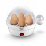 Aragaz ouă Adler AD 4459, 450W, Pentru 7 ouă, Oprire automată cu semnal, Alb, Adler