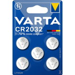 LITHIUM Coin CR2032, battery (5 pieces, CR2032), Varta
