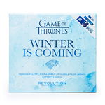 MAKEUP REVOLUTION X GAME OF THRONES WINTER IS COMING GIFT SET: 1 X EYESHADOW PALETTE + 1 X FIXATIVE SPRAY + 1 X SHIMMER BOMB LIP GLOSS + 1 X FALSE EYELASHES, Makeup Revolution