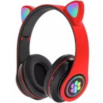Casti audio wireless pentru copii, Cat Paw Ear, rosu OMC, OMC