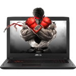 Laptop Gaming ASUS FX502VM-FY244 cu procesor Intel® Core™ i7-7700HQ pana la 3.80 GHz, Kaby Lake™, 15.6", Full HD, 12GB, 1TB HDD, nVIDIA® GeForce® GTX 1060 3GB, Endless OS, Black