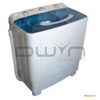 Masina de spalat semiautomata Albatros WMS 6.5, 50 litri, spalare 6.5 kg, stoarcere 5.5 kg, alb + albastru