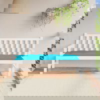 Perna banca de gradina vidaXL, turcoaz, 150x50x7 cm, material oxford, 1.9 kg