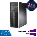 Sistem PC Refurbished HP Compaq 8000 Elite Tower (Procesor Intel® Pentium Dual Core™ E7500 (2M Cache, up to 2.70 GHz), Sandy Bridge, 4 GB, 250GB HDD, DVD-ROM, Intel Graphics Media Accelerator, Win 10 Pro)