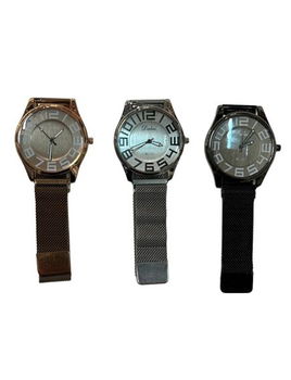 Ceas Barbat cu Bratara magnetica , Diverse color , Engros,