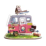 Robotime Technology ROBOTIME Model din lemn pliabil Puzzle 3D Camper, Robotime Technology