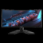 Monitor Gaming VA LED   34inch  GS34WQC  WQHD   HDMI  DisplayPort  Ecran Curbat  135Hz  1ms  Negru, Gigabyte