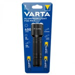 Lanterna LED Varta Aluminium Light F30 Pro, 400 lm, 3xAAA, Aluminiu, Negru