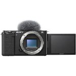 Camera foto pentru Vlogging Mirrorless Sony ZV-E10, 24.2MP, 4K, Body