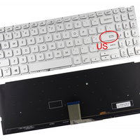 Tastatura Silver Asus VivoBook X512FA iluminata layout US fara rama enter mic, Asus
