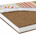 Saltea Economy II MyKids, 120 x 60 x 10 cm, fibre cocos, husa bumbac, Multicolor