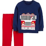 Carter’s Set 2 piese bluza si pantaloni Masina de pompieri