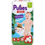
Scutece-Chilotel Pufies Pants Fashion and Nature Maxi, Marimea 4, 9-15 kg, 44 Bucati

