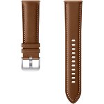 Curea Smartwatch Samsung Stitch Leather Band ET-SLR84LAEGEU pentru Samsung Galaxy Watch 3 R840, 22 mm, M/L (Maro)